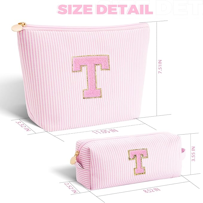 Btffitting Gifts for Teen Girls Women - Birthday Gifts for 10 11 12 13 14 15 16 17 18 Years Old Girl,Makeup Bag Cosmetic Bag,Teacher Gift Trendy Stuff Toiletry Bag - Pink,T