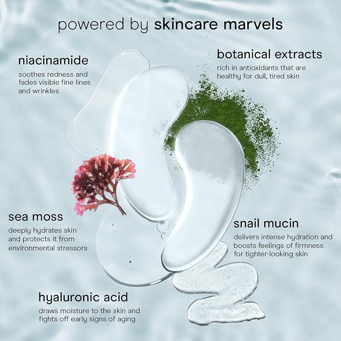 Baebody Advanced Snail Mucin Under Eye Masks, 6 Pairs
