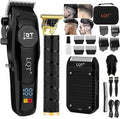 LQT Professional Hair Clippers for Men,Professional Barber Clippers and Trimmer Set,Mens Cordless Clipper, Electric Hair Cut Machines,Cordless Mens Grooming Kit for Face, Hair, Gifts