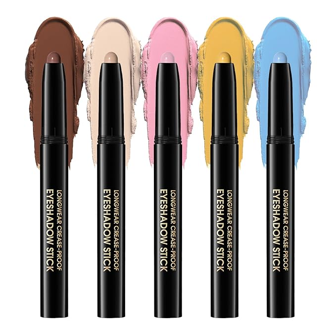Eyeshadow Stick,Shimmer and Matte Cream Eye Shadow Brightener Sticks
