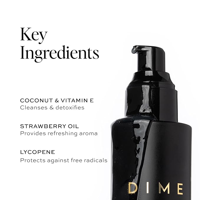 DIME Beauty Gentle Jelly Cleanser, Hydrating Facial Cleanser and Makeup Remover with Vitamin E, Face Wash for Sensitive Skin, 3 oz (90 ml)