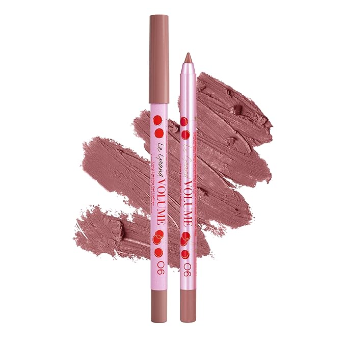 Vivienne Sabó Gel Lipliner Le Grand Volume Sharpenable, Long-Lasting Smudge-Proof Lip Liner & All-Over Lip Color, Creamy Precision Formula, Comfortable Wear, 06 Natural Pink
