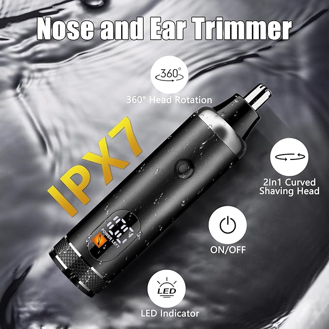 SUNNOW Hair Clippers and Trimmer Set, Electric Razor with Adjustable Speed