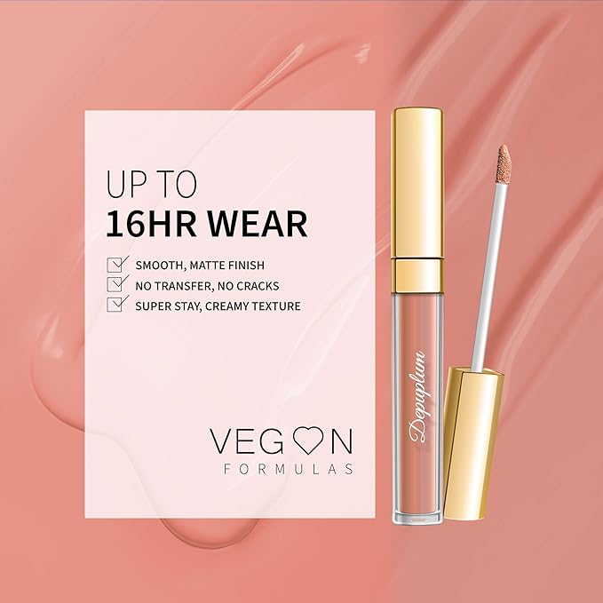 Depuplum Nude Lipstick Matte for Women Superstay Long Lasting Lipsticks