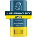Oars + Alps SPF 50 Matte Face Sunscreen Stick, Derm Tested, 1pk,.53oz