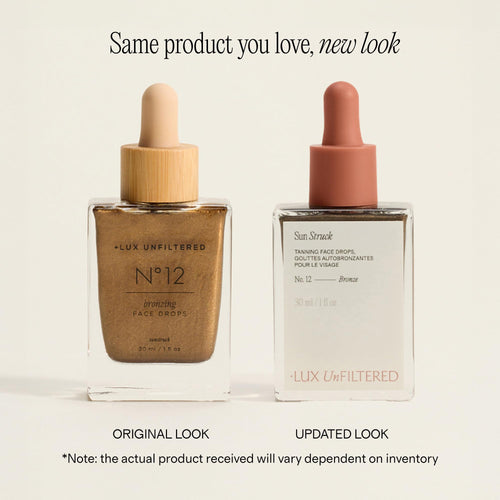 + Lux Unfiltered - N°12 Sun Struck Bronzing Face Tanning Drops - Bronze
