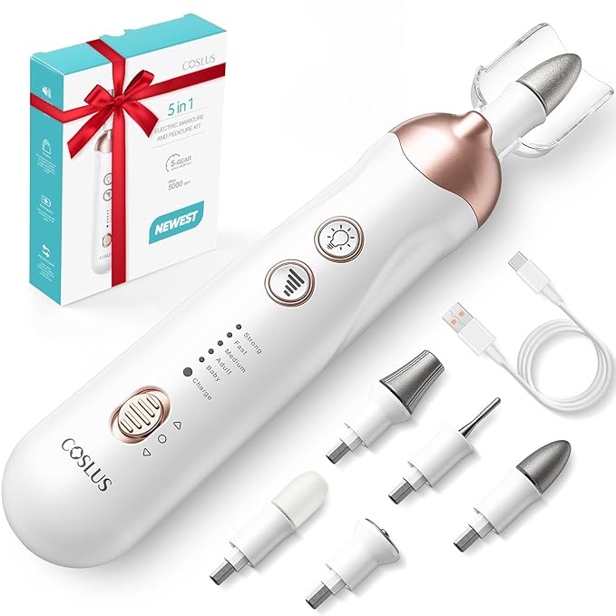 COSLUS C43 Professional Manicure Pedicure Kit with Upgrade Standard Grinder