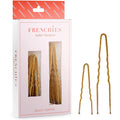 Frenchies Velvet Coated French Hair Pin, Non Slip, 20 Count, Blond