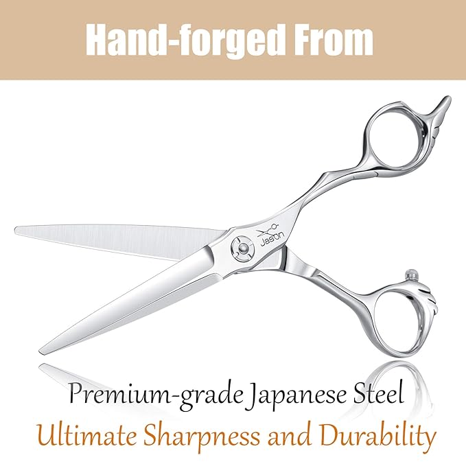 JASON Hair Cutting Scissors Shears - 6" Professional Haircut Trimming Sharp