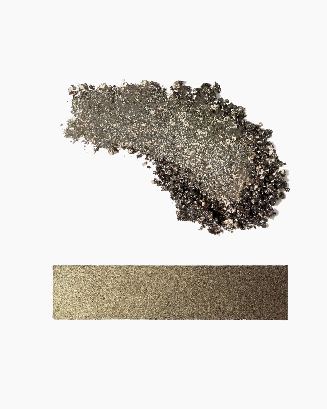 MAKE Beauty Multi-Chromatic Eye Shadow. Metal Reflecting Luminous Foil Finish Creamy, Buildable, Dimensional Long-wear, Crease-proof Powder Eyeshadow, Multichrome Shade - Gravitational, Olive Green