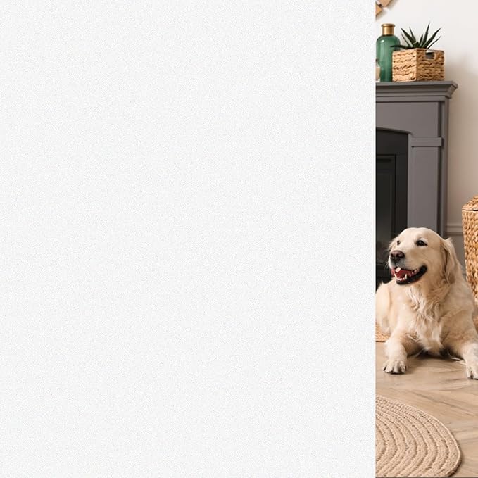 HIDBEA Frosted Window Privacy Film, Frosted White, 17.5 x 78.7 Inch