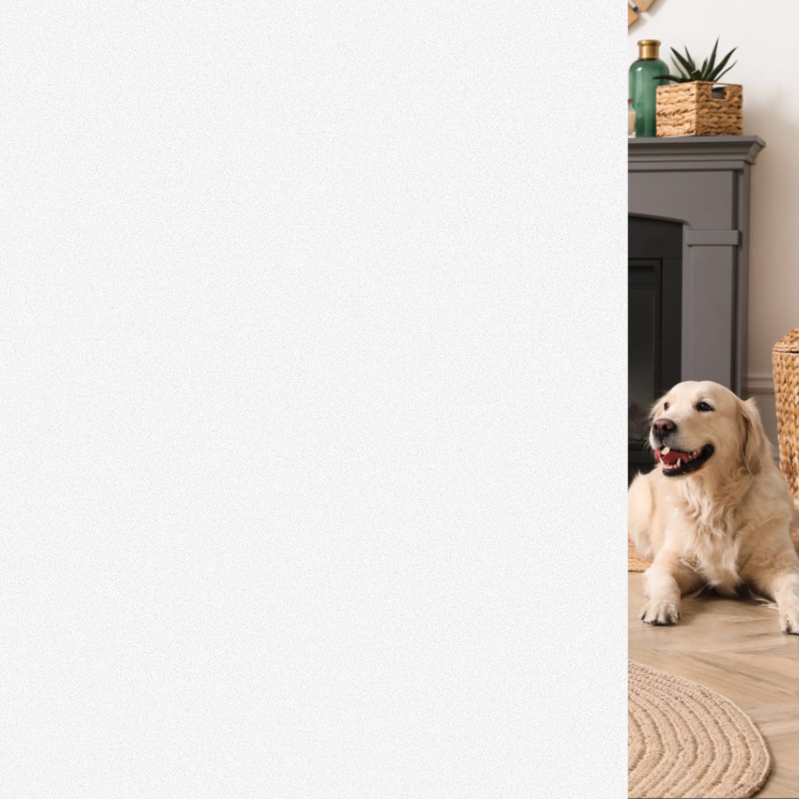 HIDBEA Frosted Window Privacy Film, Frosted White, 35.4 x 78.7 Inch