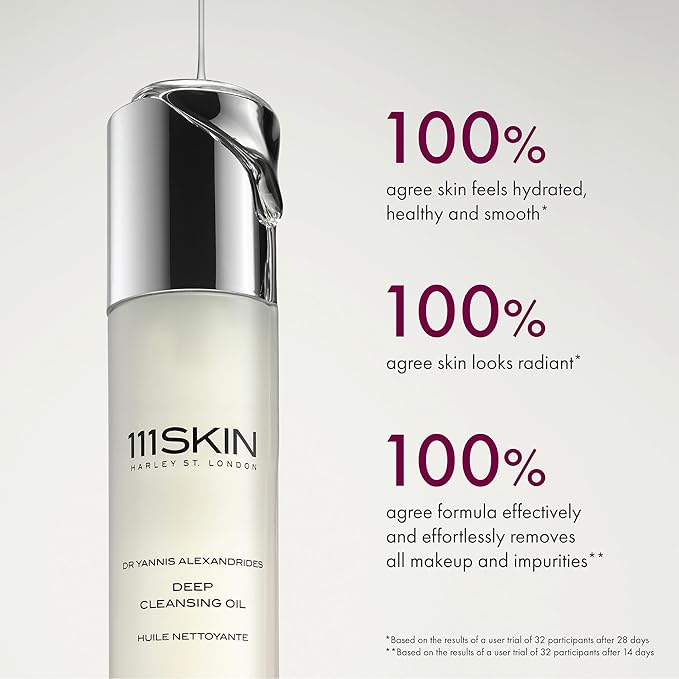 111SKIN Deep Cleansing Oil for Face, Hydrating Facial Oil Cleanser
