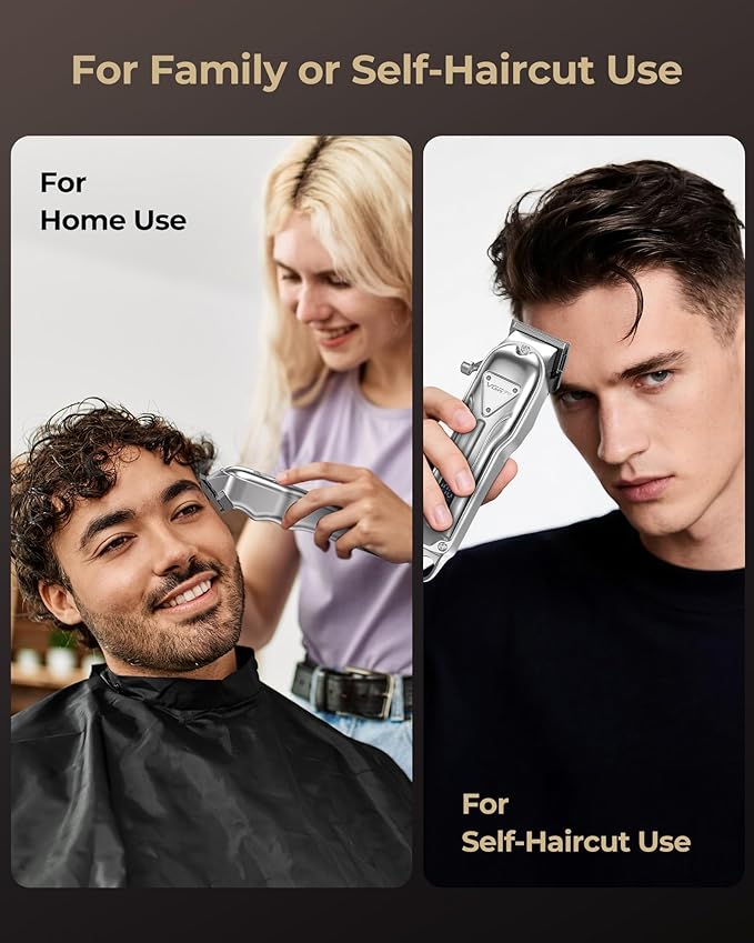 VGRPRO Electric Hair Clippers for Men, Cordless Clipper and Trimmer Set, Clippers for Hair Cutting Kit with Long Battery Life, Hair Grooming Trimmer for Family Kids and Self-Haircut Use