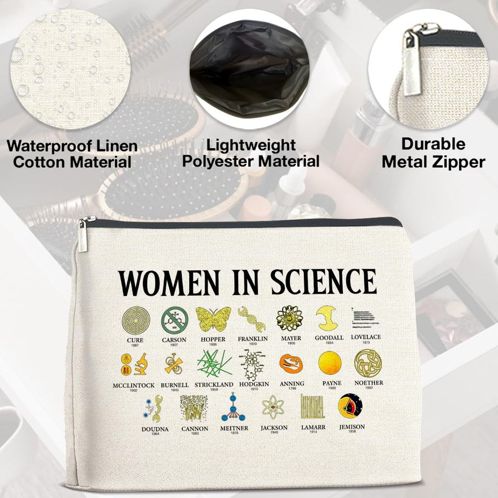 UPNEGE Science Gifts for Teachers Women Science Lovers Makeup Bag