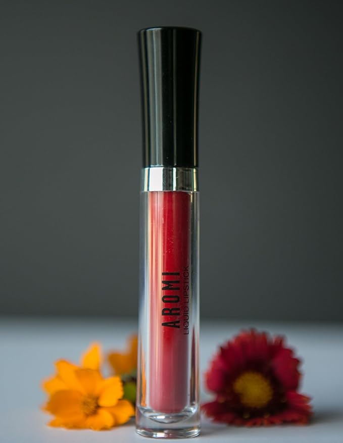 Aromi Bright Red Matte Liquid Lipstick (Preppy Red)