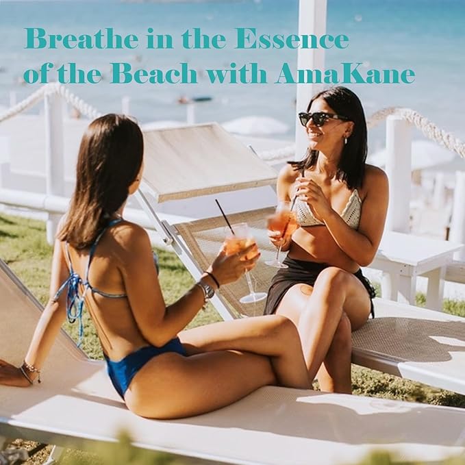 AmaKane Beach Fragrance Oils Set, Summer Essential Oils for Diffuser, Fragrance Oil for Candle Making, Soap Making Scents, Diffuser Oil Scents 6x10ml