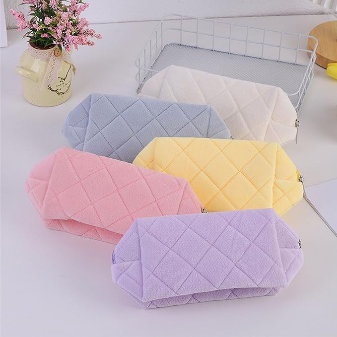 HABUAETY Makeup Bag Small Cosmetic Bags for Purse Women Girls Y2k Checkered Make Up Pouch