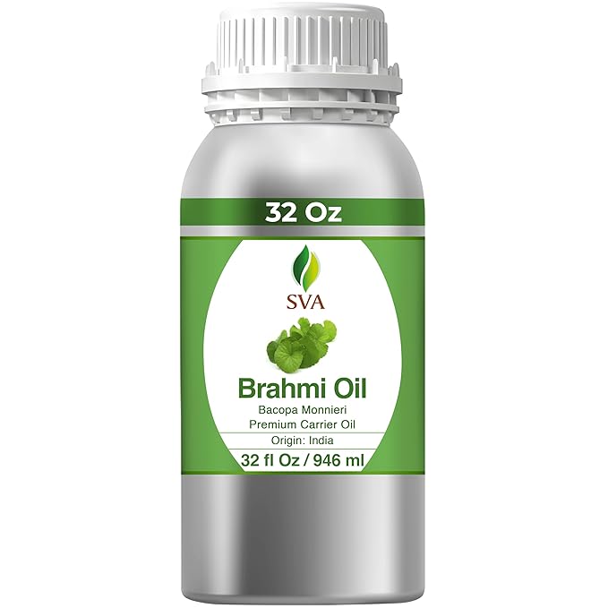 SVA Brahmi Carrier Oil, Huge Bottle, Large Size, 32 Fl Oz (946 ml)