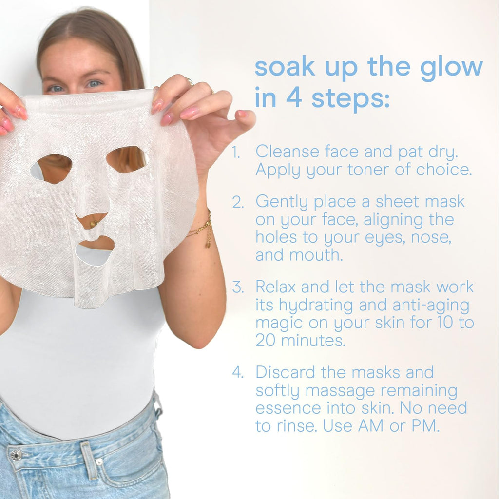 Baebody Snail Mucin Mask (6 pcs) - Hydrating Face Mask Sheet