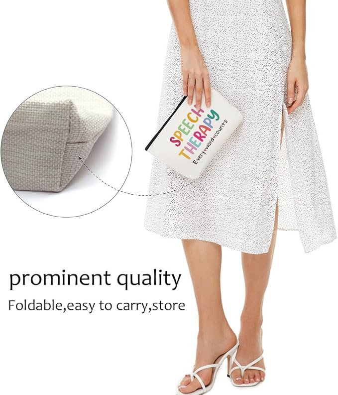 Speech Therapy Makeup Bag Language Pathologist Cosmetic Bag