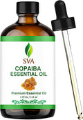SVA Copaiba Essential Oil, Glass Bottle with Dropper, 4 Fl Oz (118 ml)