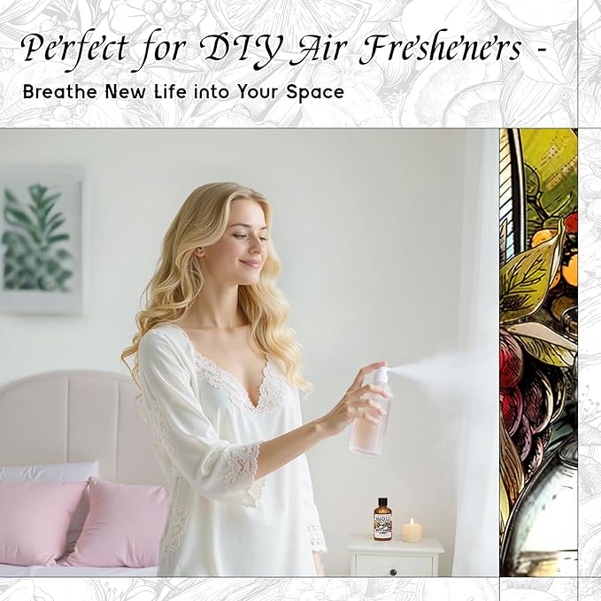 HIQILI White Jasmine & Mint Fragrance Oil for Diffuser, Candle, Soap