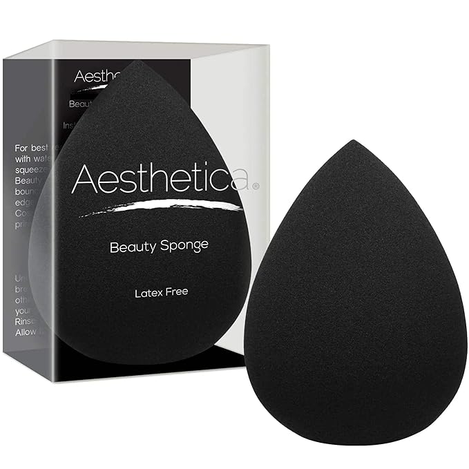 Aesthetica Beauty Sponge Blender, Latex Free & Vegan Makeup Sponge Blender