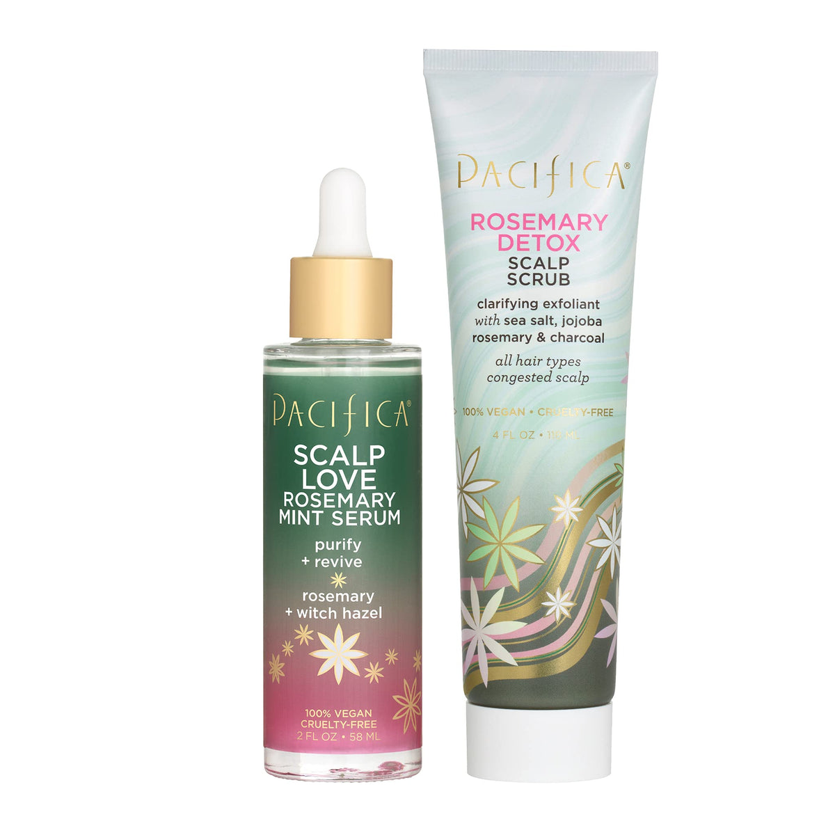 Pacifica Scalp Detox Tonic – Scalp Exfoliator with Glycolic & Salicylic Acid for Clarifying Build Up & Purifying – Infused with Rosemary to Support an Itchy, Dry Head – Vegan & Cruelty-Free – 5 oz