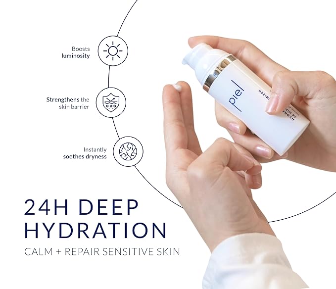 PIEL BY MIGUELINA CALDERON Hydra Moisturizer 24Hrs – Lightweight Facial Cream with Beta Glucan & Niacinamide – Moisturizer for All Skin Types – For Women & Men 50Ml /1.7 Oz
