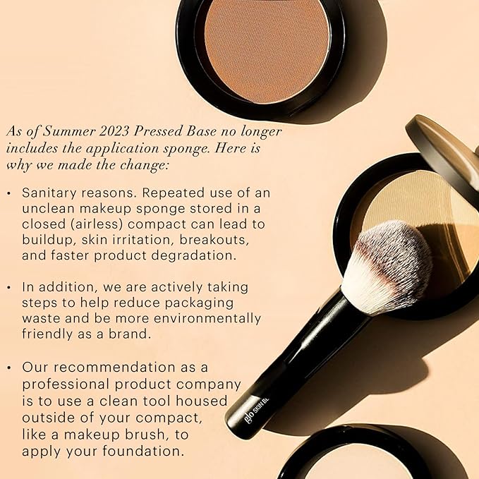 Glo Skin Beauty Pressed Base Powder Foundation, Honey Medium – Buildable Sheer to Full Coverage, Long Wear Face Powder Compact, Pressed Powder Makeup for Smooth, Semi-Matte Finish