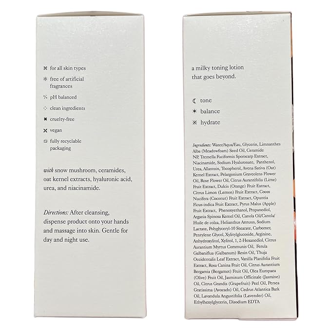Good Light Moon Glow Milky Toner. Dreamy, Ultra-Light Facial Toner That Both Hydrates and Sheds Dead Skin Cells. Made with Niacinamide, Ceramides and AHAs. Sensitive Skin Safe (3.38 fl oz)