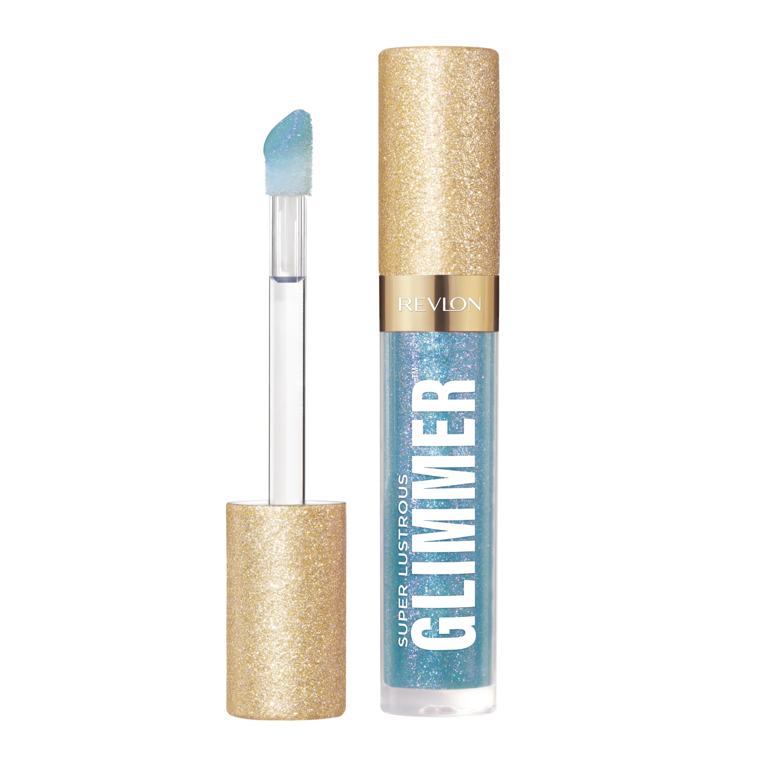 REVLON Super Lustrous Glimmer Gloss, 010 Indigo Ice, 0.13 fl oz