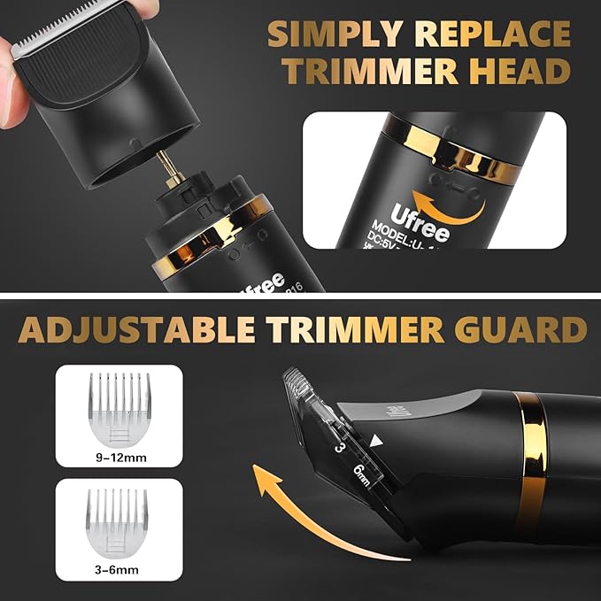 Ufree 3-in-1 Bikini Trimmer Electric Razors for Women, Body Hair Trimmer