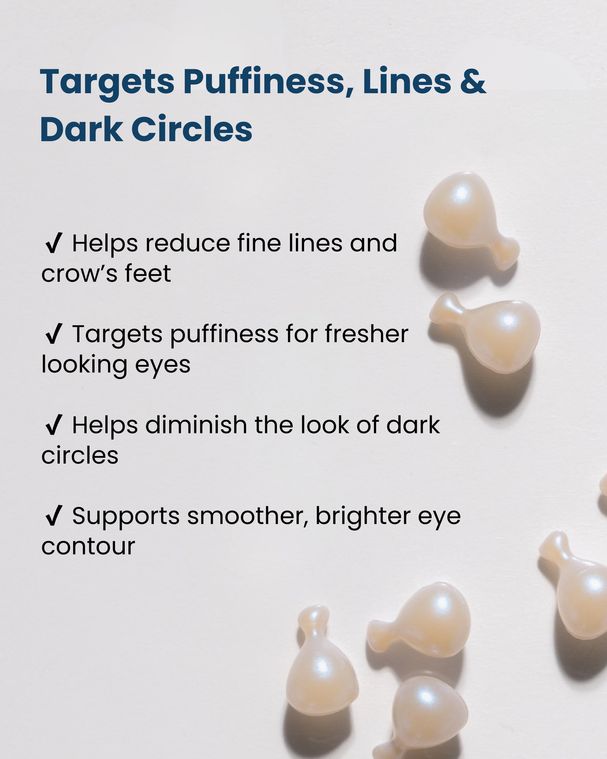 UP21 Eye Serum for Dark Circles & Puffiness (14 cap jar)