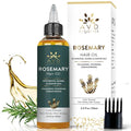 AVD ORGANICS Rosemary Oil for Hair Growth & scalp | Infused with Biotin | Hair Strengthening, Nourishing and Volumizing | infused with Jojoba & Castor Oil | NON - GMO 120ml