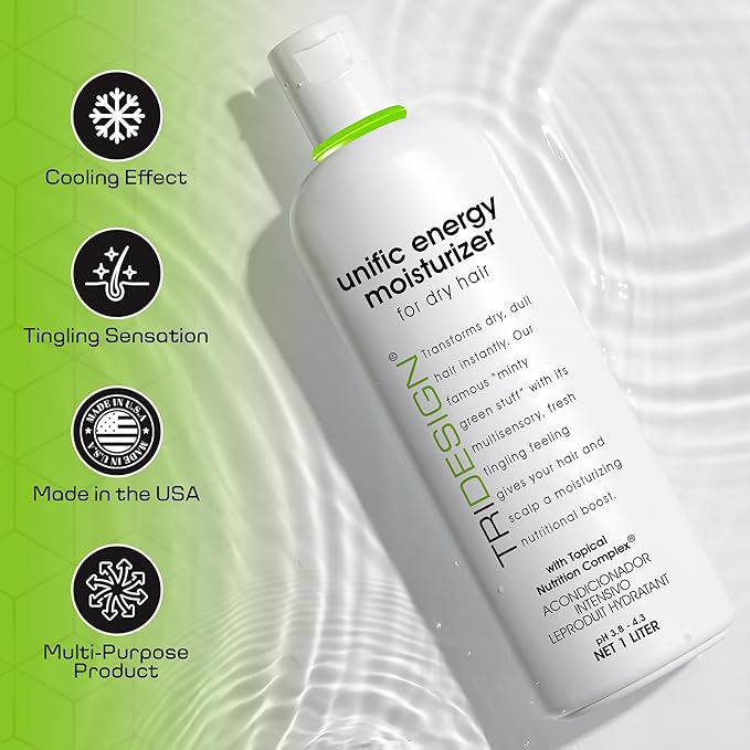 TRIDESIGN Unific Energy Moisturizer Deep Hair Conditioner Dry Damaged, 32oz