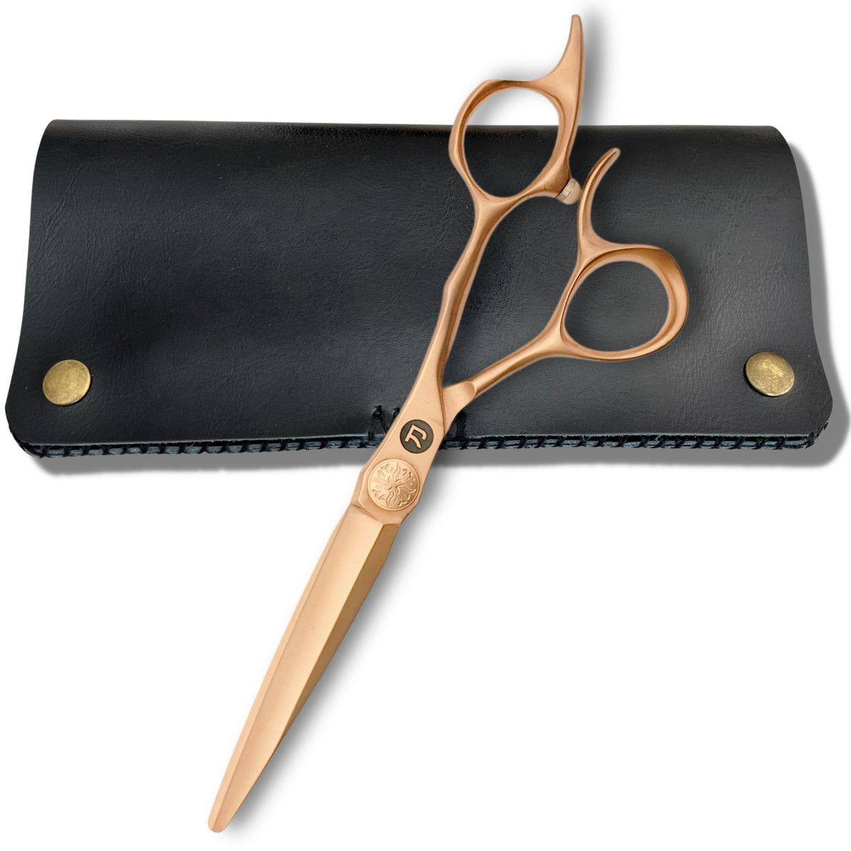 Saki Shears Gold 6" Hair Cutting Scissors - VG-10 Japanese Cobalt Steel Hairdresser Shears with Gold Finish