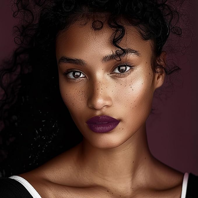 Depuplum Dark Purple Lipstick for Women ColorStay Long Lasting Lipsticks