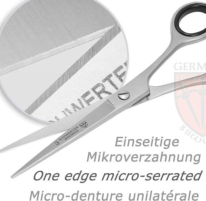 3 Swords Germany - Brand quality professional HAIR scissors, extra sharp