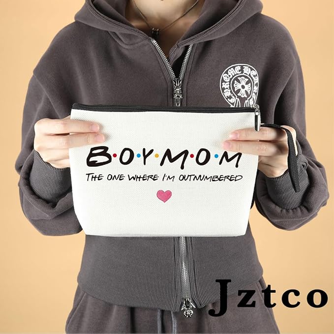 Jztco Boy Mom, Baby Shower Gifts for Moms First Time Makeup Bag