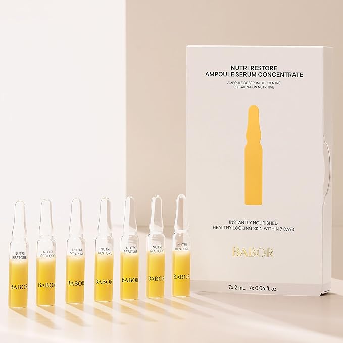 BABOR Nutri Restore 7-Day Ampoule Treatment with Ectoin, Nourishing Face Serum