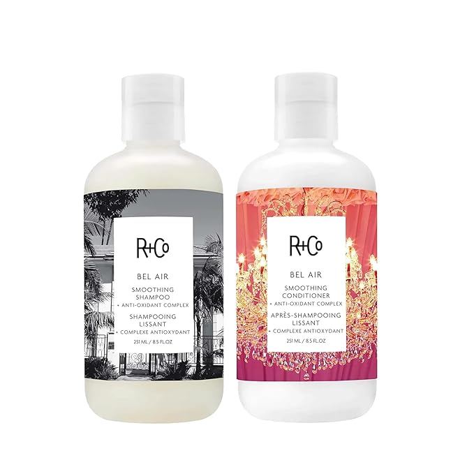 R+Co Bel Air Smoothing Shampoo and Conditioner Set, 8.5 oz