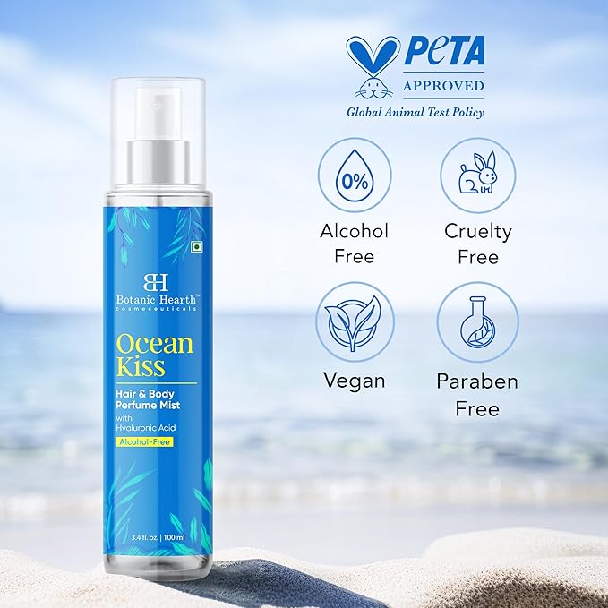Botanic Hearth Ocean Kiss Hair Perfume & Body Mist- 3.4 Fl oz
