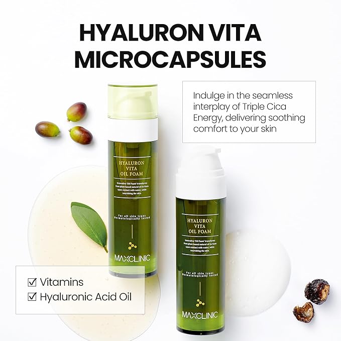 MAXCLINIC K Beauty Hyaluron Vita Oil To Foam - Makeup Face Wash Cleanser