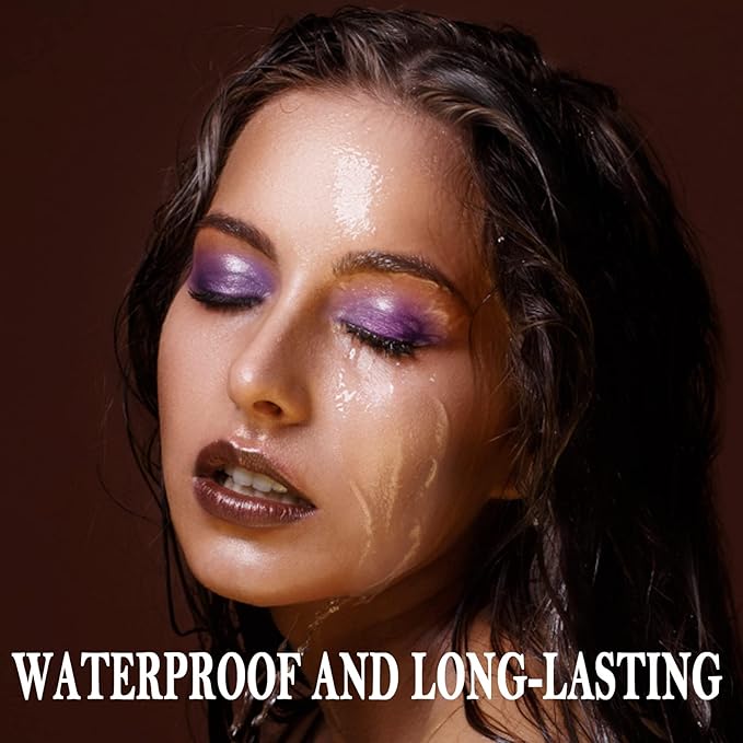 Boobeen Waterproof Eyeshadow Stick - Easy to Use, Shimmer Cream Eyeshadow Pen for Glitter Eye Makeup