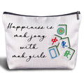 Zomhix Mahjong Gifts Cosmetic Bag - Mahjong Makeup Bag Women's Zippered Bag, Friendship Gifts for Mahjong Lover- A