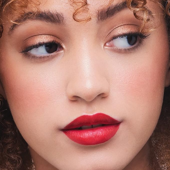 True + Luscious Super Moisture Lipstick | Satin Sheer Lasting Hydrating Lip Color for Dry Lips & All Skin Tones | Lightweight Feel with Hyaluronic Acid & Konjac Root | Vegan | Uptown Red