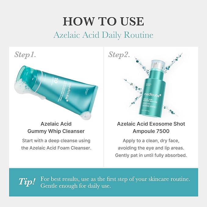 medicube Exosome Shot Azelaic Acid 7,500 PPM Spicule Facial Serum