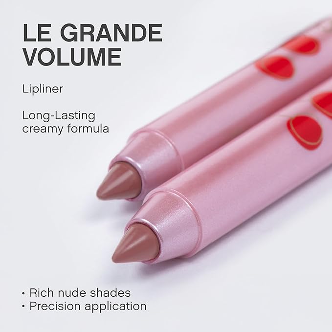 Vivienne Sabó Gel Lipliner Le Grand Volume Sharpenable, Long-Lasting Smudge-Proof Lip Liner & All-Over Lip Color, Creamy Precision Formula, Comfortable Wear, 06 Natural Pink